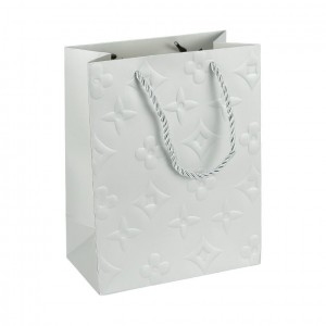 Пакет подарунковий 31х42х12 см з рельєфним тисненням SILVER HL-1873