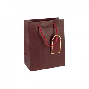 Пакет подарунковий 18х23х10 см однотонний JUJUBE RED HL-1994