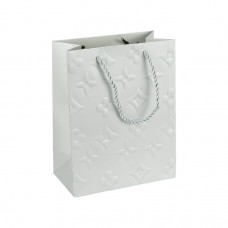 Пакет подарунковий 26х32х12 см з рельєфним тисненням SILVER HL-1872