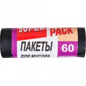 Пакет для сміття 60х80 60л 10 штук Super Luxs/PACK
