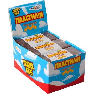 Пластилін восковий "Travel Kids" коричневий 30г "Гамма"
