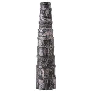 Набір подарункових коробок 10шт круглих 2816-2-Black