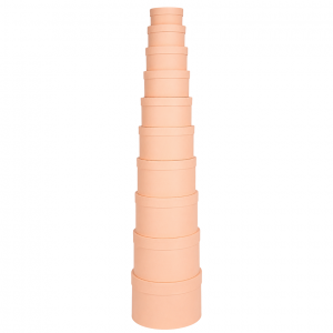 Набір подарункових коробок 10шт круглих 2816-1-Pink