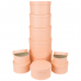 Набір подарункових коробок 10шт круглих 2816-1-Pink