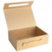Подарункова коробка 28,2×20,9×9,2 см з ручкою CHAMPAGNE GOLD HL-226