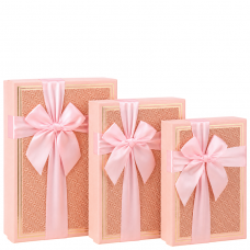 Набір подарункових коробок 3шт прямокутних 7029-61-Light Pink Набір подарункових коробок 3шт прямокутних 7029-61-Light Pink