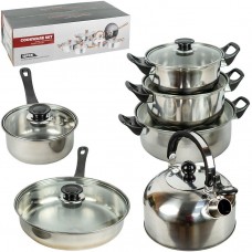 Набір посуду із нержавіючої сталі COOKWARE SET 12 предметів 898-2