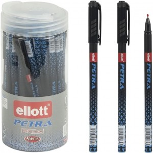 Ручка кулькова PETRA "Ellott" ET2316-50PVC синя у тебусі