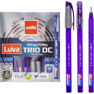 Ручка масляна "Trio DC" Cello CL-8-60 фиолетовая