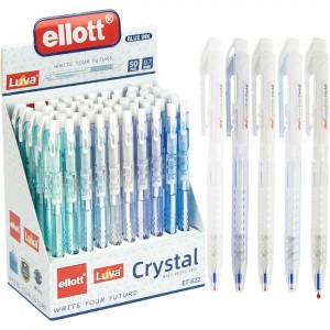 Ручка кулькова автоматична Crystal "Ellott" ET-822-50 синя