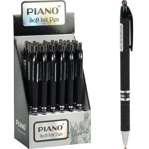 Ручка масляна PIANO автоматична PВ-165 червона