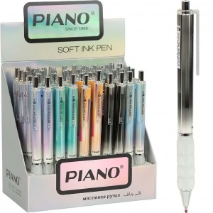 Ручка масляна PIANO автоматична PT-030 синя