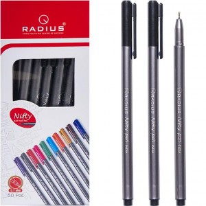 Ручка "Nifty Pen" RADIUS 50 штук, чорна
