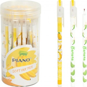 РОЗПРОДАЖ! Ручка масляна PIANO у тубусі PT-1116 синя