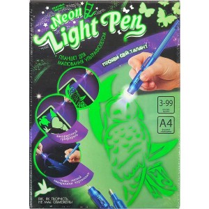 Набір для творчості "NEON LIGHT PEN" укр. NLP-01-01U,02U