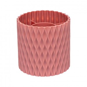 Стакан для ручок пластиковий 5 поділок "Рожевий" WXS-1