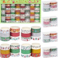 Скотч декоративний "Merry Christmas" паперовий XM-JD2273-1 (6 бобін 1,5см*2м)