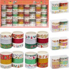 Скотч декоративний "Merry Christmas" паперовий XM-JD2273-2 1,5см*2м
