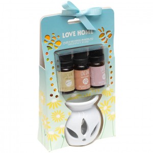 Набір ароматичних олій 3х10мл з керамічною лампою AXW230-7