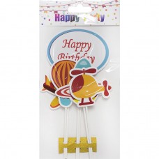 Прикраси - топпер для торта Happy Birthday дитячі 87-2