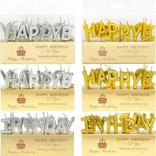 Свічки для торта літери "Happy Birthday" TL-1052