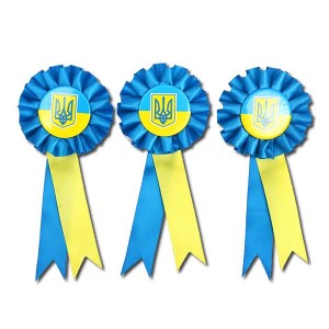 Значок з стрічкою «Україна» 2-116