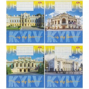 Зошит кольоровий 36 аркушів, клітинка 3756 N