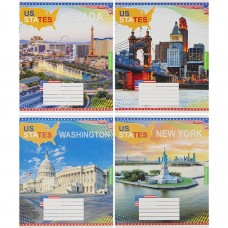 Зошит кольоровий 48 аркушів, клітинка 3893